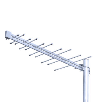 Antena TV logarytmiczna Digilog + wzmacniacz + zasilacz