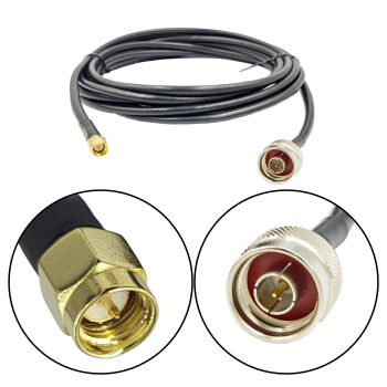 Konektor antenowy wtyk N - wtyk SMA 2,5m