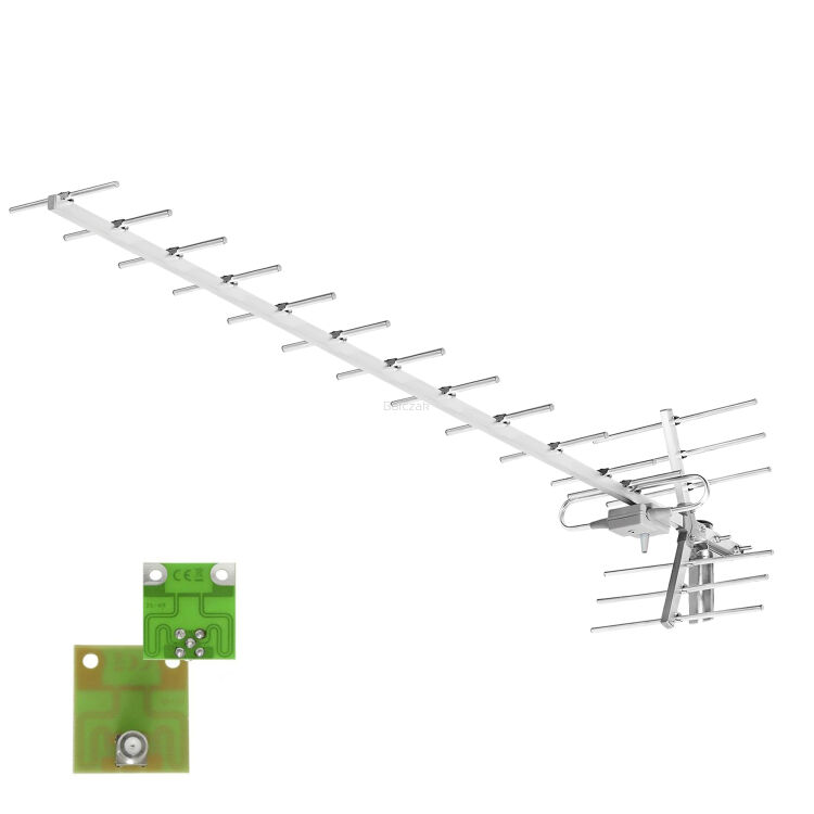 Antena Yagi 19 elementów z symetryzatorem F